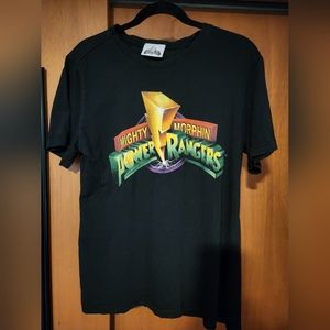 Vintage Adult L Mighty Morphin Power Rangers T-Shirt